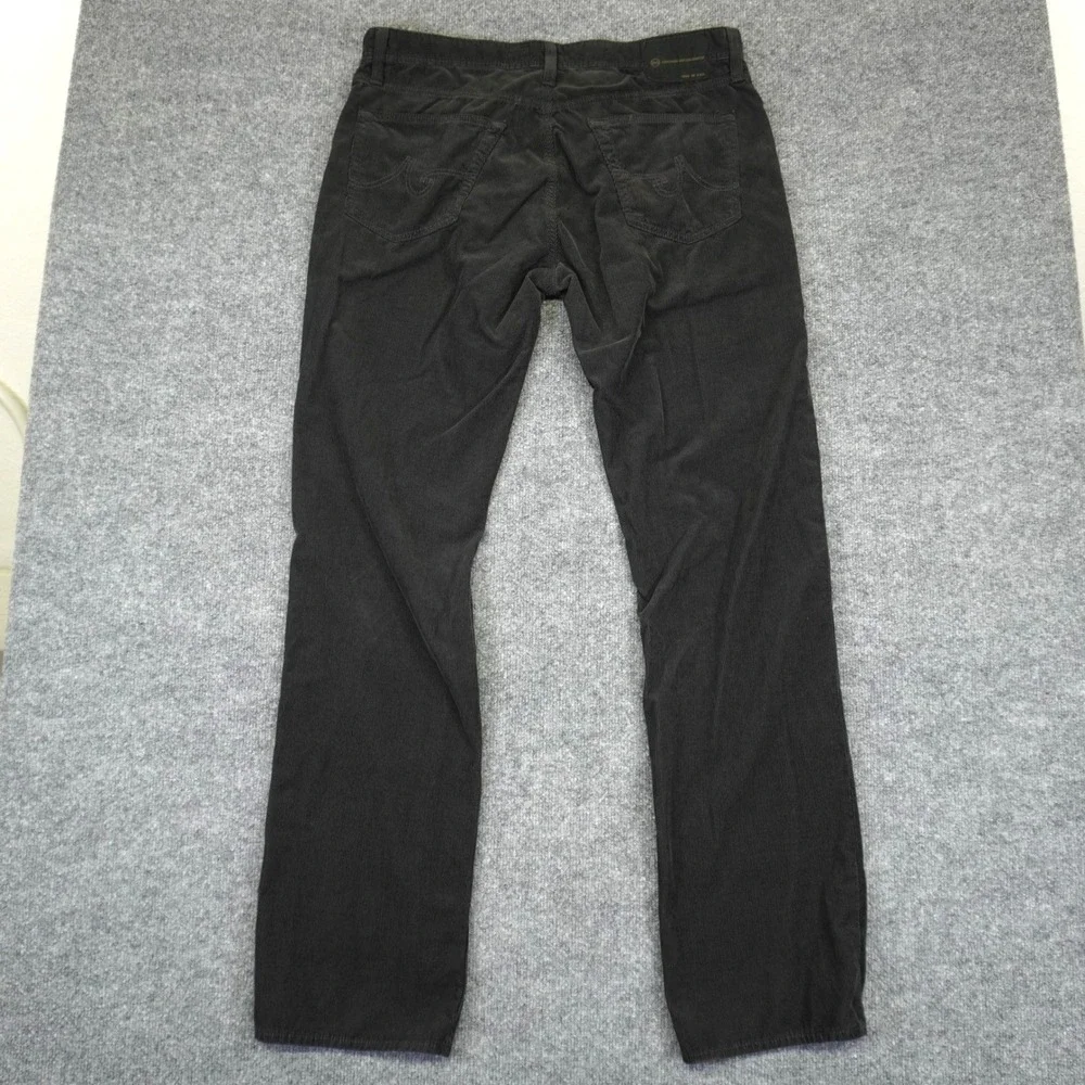 AG Adriano Goldschmied Pants Mens 36 (Fit 38x35) Gray Protege Straight Corduroy